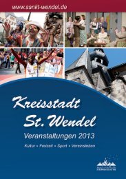 St. Wendeler Veranstaltungskalender 2013 - Stadt St. Wendel