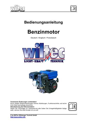 Benzinmotor - WilTec