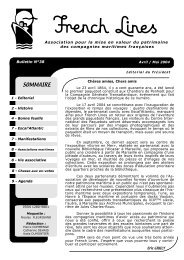 bulletin 38 au format pdf - French Lines