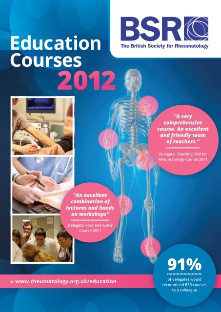 Education Courses 2012 - The British Society for Rheumatology