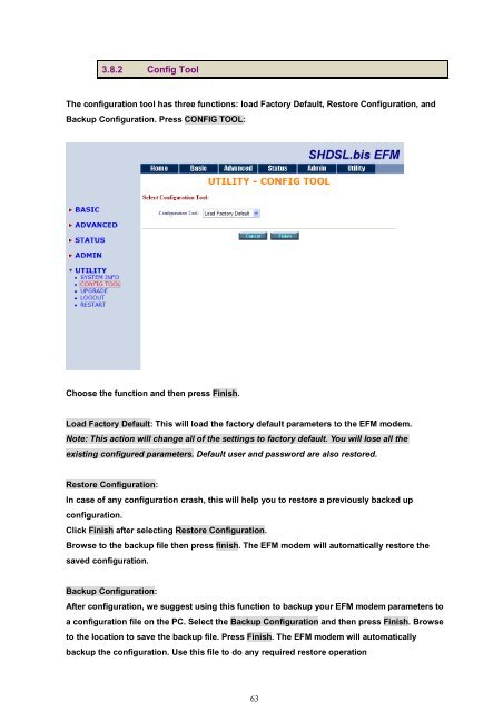 EFM User Manual - CTC Union Technologies Co.,Ltd.