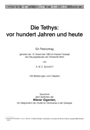 Die Tethys: vor hundert Jahren und heute