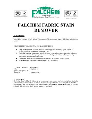 FALCHEM FABRIC STAIN REMOVER