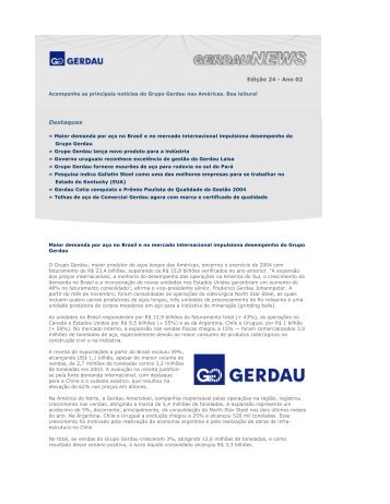 Destaques - Gerdau