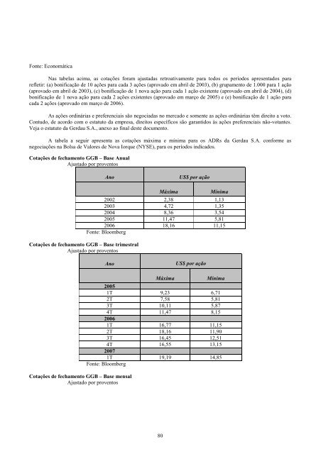 formulÃ¡rio 20-F - Gerdau