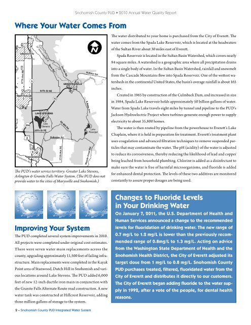 Your Water Is Safe To Drink! - Snohomish County PUD