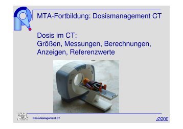 MÃ¶glichkeiten der Dosisoptimierung in der Computertomographie