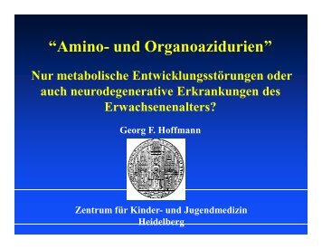 âAmino- und Organoazidurienâ