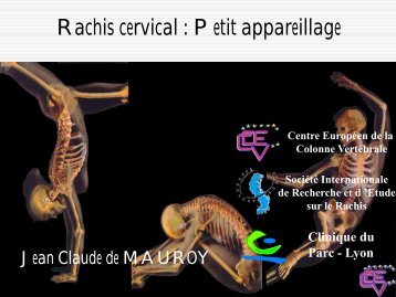 Petit appareillage du rachis cervical