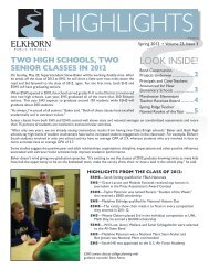 Highlights April 2012 - Elkhorn Public Schools
