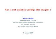 Kun je met statistiek werkelijk alles bewijzen ? - Hoger Instituut voor ...