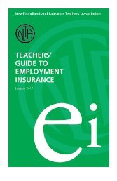 Teacher's Guide To Employment Insurance - Newfoundland and ...