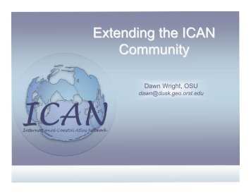 Extending the ICAN Community - Dawn Wright