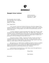Cover Letter Samples 2008 George Washington University Law