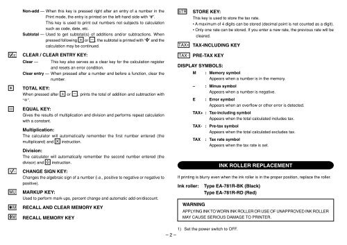 EL-1801C Operation-Manual GB - Sharp