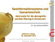 Geoinformationssyteme und Szenariotechnik - GEO LEIPZIG eV