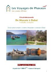 De Mascate à Dubaï - Office de tourisme du Sultanat d'Oman