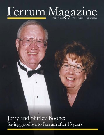 Jerry and Shirley Boone: - Ferrum College