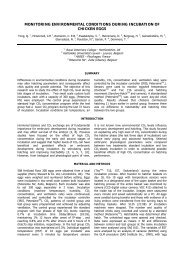 monitoring environmental conditions during incubation ... - ISAH-SOC