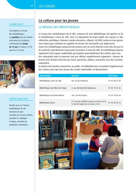 Guide Enfance - Jeunesse 2013/2014 - Ville de Vincennes