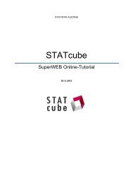 STATcube – Statistische Datenbank von Statistik Austria