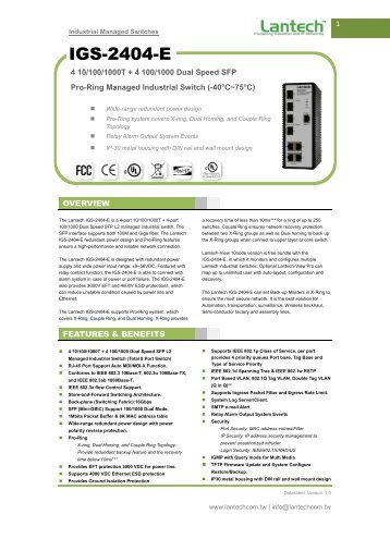 IGS-2404-E - Lantech Communications Global Inc