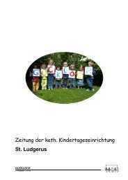 Zeitung der kath. Kindertageseinrichtung St. Ludgerus