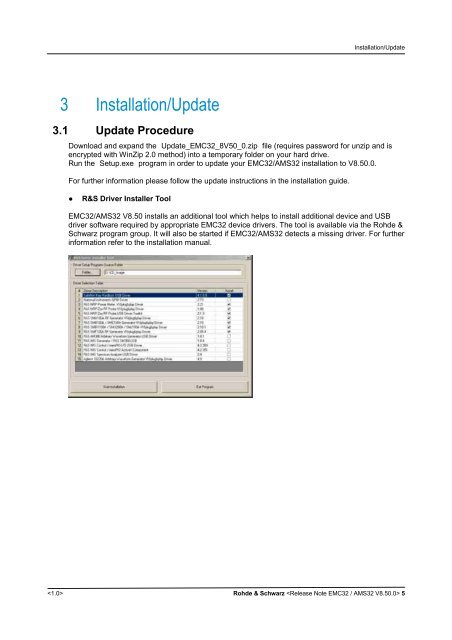 EMC32 / AMS32 V8.52 Release Note - Rohde & Schwarz