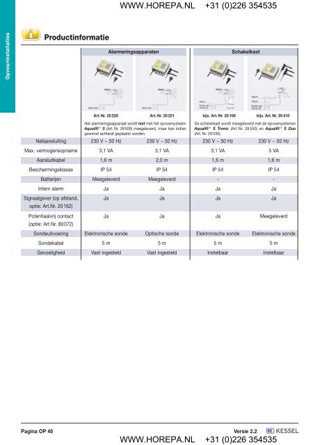 Opvoerinstallaties / Pompen, Pompstations - Horepa