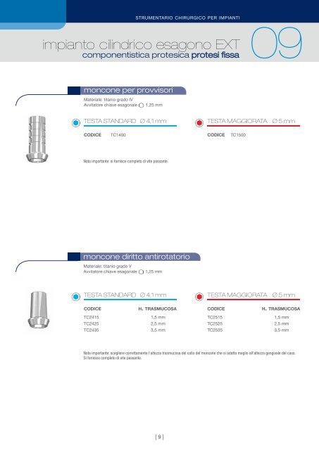 catalogo pdf - TFD Implantologia