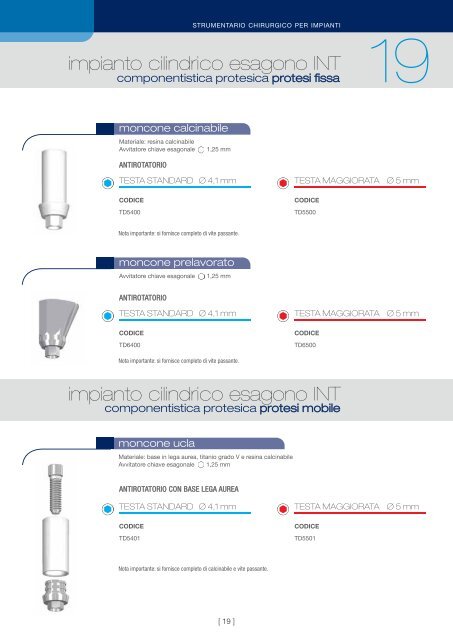 catalogo pdf - TFD Implantologia