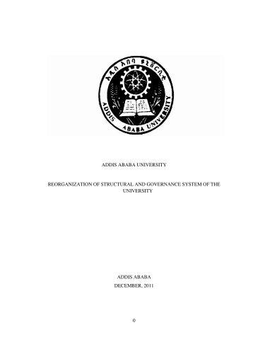 AAU Structure Draft Document - Addis Ababa University