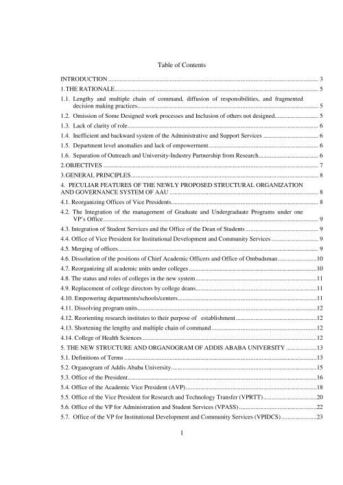 Table of Contents INTRODU