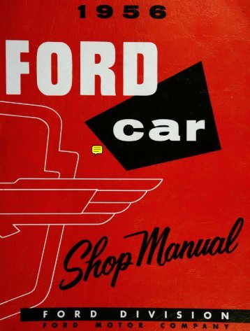 DEMO - 1956 Ford Car Shop Manual - ForelPublishing.com