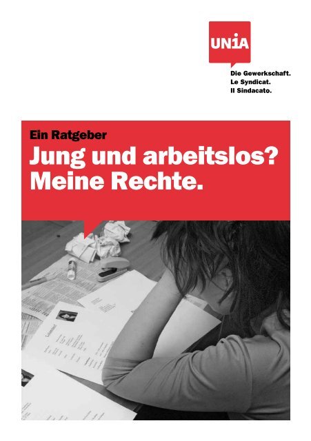 Jung und arbeitslos? Meine Rechte. - Jugendarbeitslosigkeit