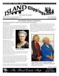 August 19 - the Island Clippings!