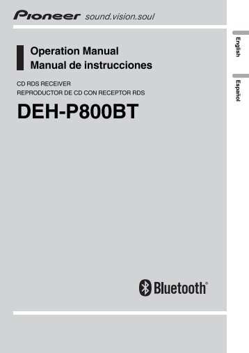 DEH-P800BT - Service.pioneer-eur.com - Pioneer