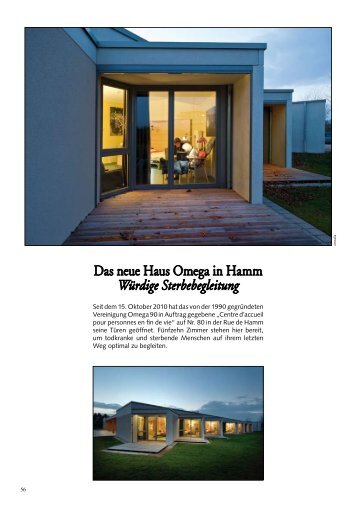 Das neue Haus Omega in Hamm WÃ¼rdige ... - Ons Stad