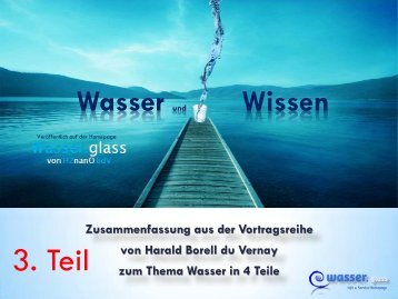 Wasser Wissen 3. Teil