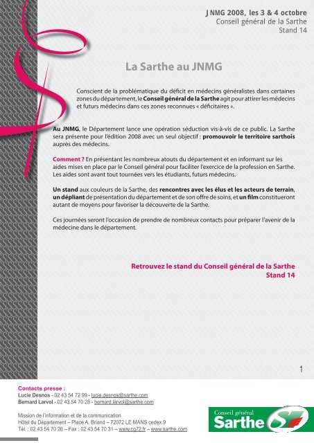 SSSSSSSSSSSSSSSSSSSSSS ... - Conseil général de la Sarthe