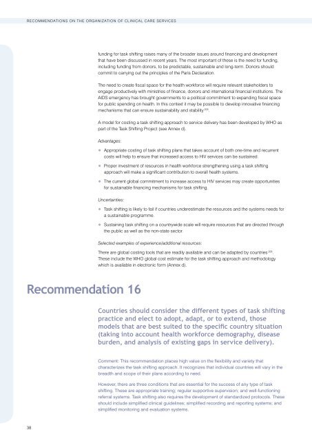 Task Shifting - Global Recommendations and Guidelines - unaids