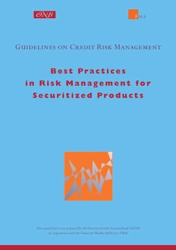 Best Practices in Risk Management for Securitized Products