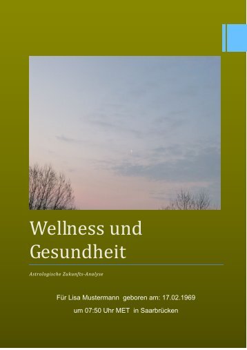 Wellness und Gesundheit