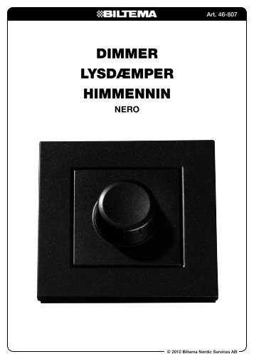 DIMMER LYSDÃ¦MPER HIMMENNIN - Biltema