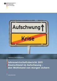 Jahreswirtschaftsbericht 2011 (PDF) - BMWi