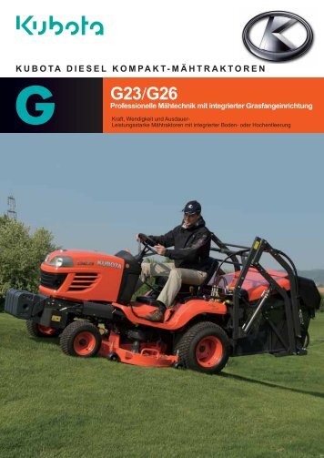 Modell G 23 LD/HD - Kubota