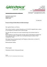 unser 2. Brief an die Stadtwerke Soest GmbH - Greenpeace Gruppe ...