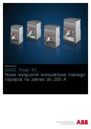 SACE Tmax XT Nowe wyÅÄczniki kompaktowe niskiego ... - Elektro Info