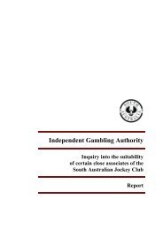 SAJC--report of inquiry into suitability of close associates - Portellos ...