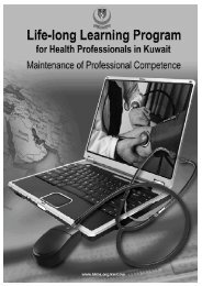 Life-long Learning Program - Kuwait Institute for Medical ...